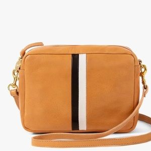 Clare V Midi sac, natural with stripes